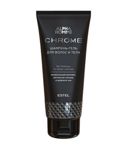 Шампунь-гель для волос и тела АLPHA НOMME CHROME